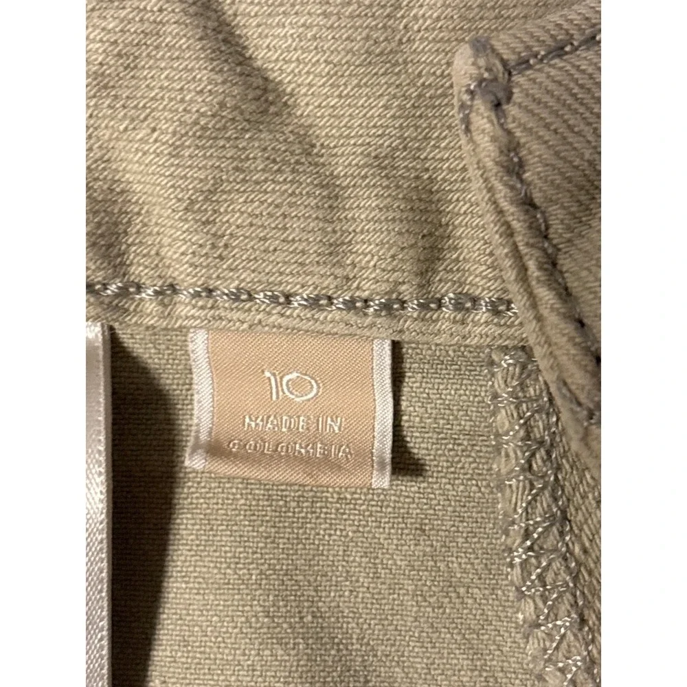 Michael Kors Skinny Jeans Womens SZ10 Tan Khaki Excellent Mid Rise Stretch Pants